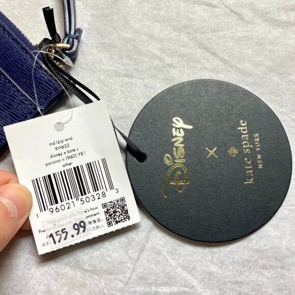 Disney X Kate Spade New York KH622 Lady and The Tramp Wristlet in Navy - Picture 3 of 5
